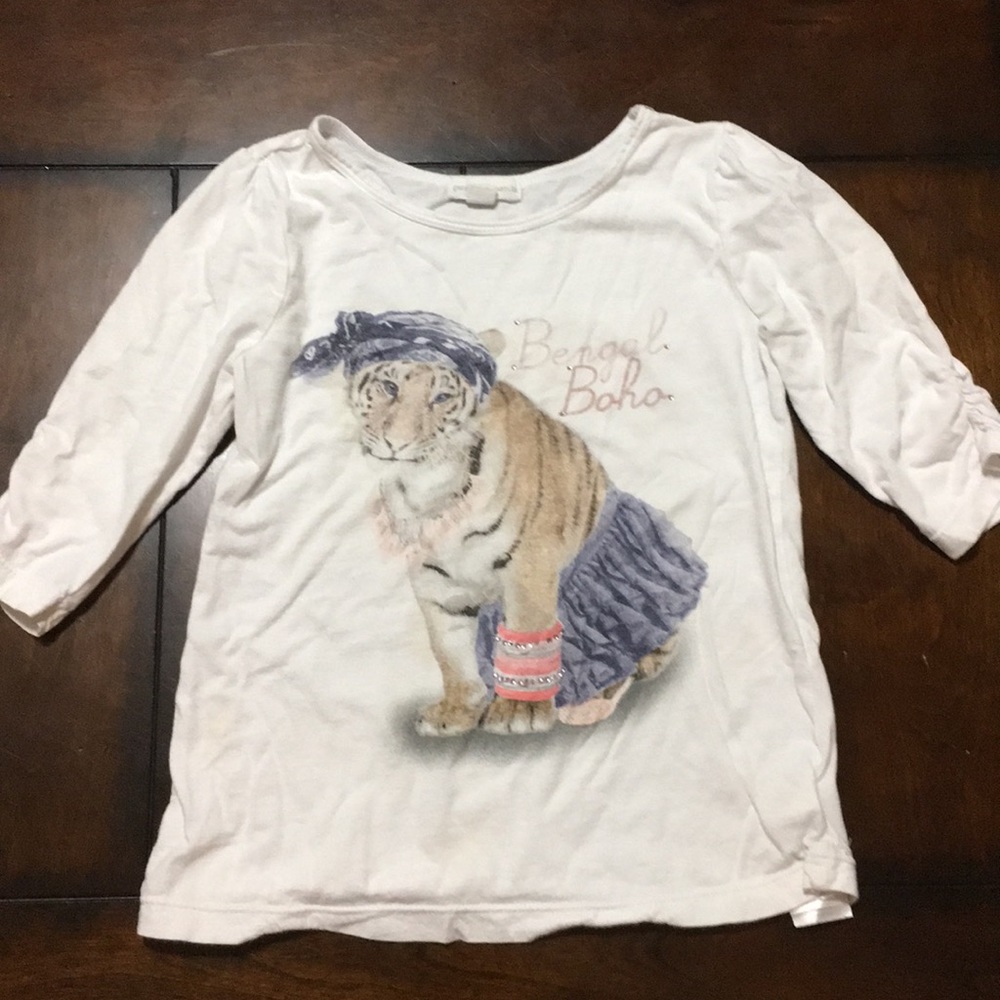 3/4 length sleeve bengal boho top